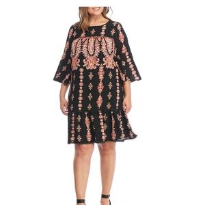 LUXOLOGY size 18 W dress bell sleeve comfortable